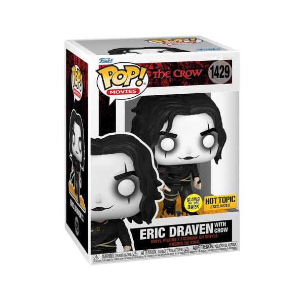 Eric Draven With Crow Funko Pop Exclusives - Glow